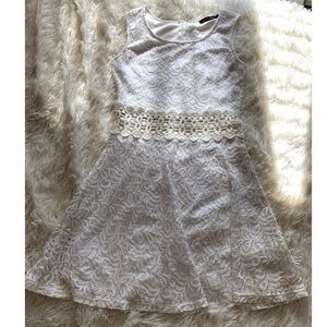 You Are Not Alone White Lace Dress